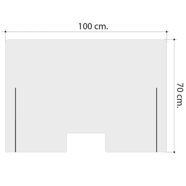 Mampara de Protección para mostradores, Policarbonato/Metacrilato Compacto 3-4 mm, Varias medidas - Imagen 19