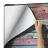 Aprint Decor Vinilo Adhesivo Decorativo para Nevera con Efecto Tablas de Madera Viejas de Colores Gastados, Varias Medidas - Imagen 6