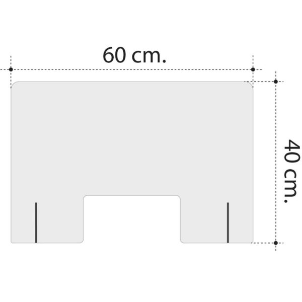 Mampara de Protección para mostradores, Policarbonato/Metacrilato Compacto 3-4 mm, Varias medidas - Imagen 22