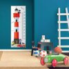 Aprint Decor Medidor de Altura Infantil, Impreso en PVC 5mm Grosor, 50cm x 140cm con Faro de Rojo y Blanco con Marineros y Pescadores - Imagen 3