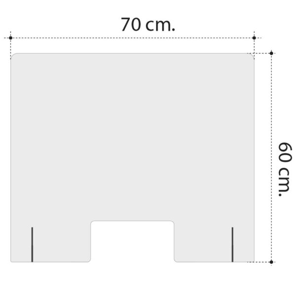 Mampara de Protección para mostradores, Policarbonato/Metacrilato Compacto 3-4 mm, Varias medidas - Imagen 14