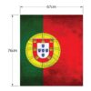 Aprint Decor Vinilo Decorativo para Lavavajillas, Medidas Estandar 67 cm x 76 cm, Bandera Portuguesa sobre Fondo con Textura de Hormigón - Imagen 5