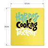Aprint Decor Decorative Vinyl for Dishwasher, Standard Measures 67 cm x 76 cm, ̈Happines Is Cooking Together ̈ - Image 5
