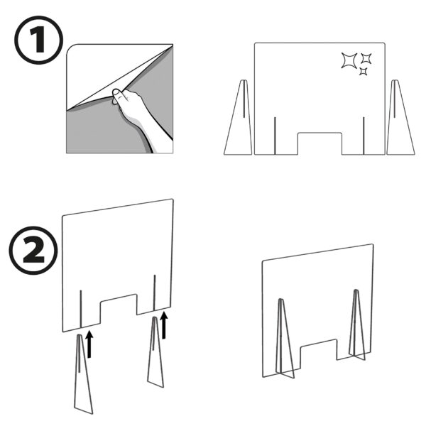 Mampara de Protección para mostradores, Policarbonato/Metacrilato Compacto 3-4 mm, Varias medidas - Imagen 8