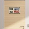 Placa Tipo Matricula Vintage en Aluminio o PVC - Work Smart. 30cm x 17cm - Imagen 6