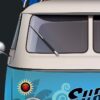 Aprint Decor Vinyl Decorative Adhesive for Doors. 83cm x 204cm, Camper with Surfboards and Illustrated Surf Logo - Image 5
