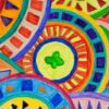Aprint Decor Vinilo Decorativo para Lavavajillas, Medidas Estandar 67 cm x 76 cm, Mandalas Circulares Dibujados a Mano - Imagen 4