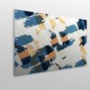 Aprint Decor Cabecero Cama PVC Decorativo Económico Diseño Abstracto Pinceladas de Colores Azules sobre Amarillos - Imagen 3