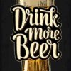 Vinilo Adhesivo Decorativo para Puertas. 83cm x 204cm, Drink More Beer - Imagen 5
