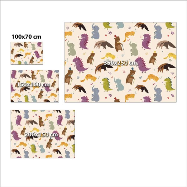 Children's Decorative Wall Wall with Friendly Animals Various Sizes and Materials (Pre-glued Paper, 200 cm x 150 cm) - Image 3