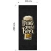 Vinilo Adhesivo Decorativo para Puertas. 83cm x 204cm, Drink More Beer - Imagen 2