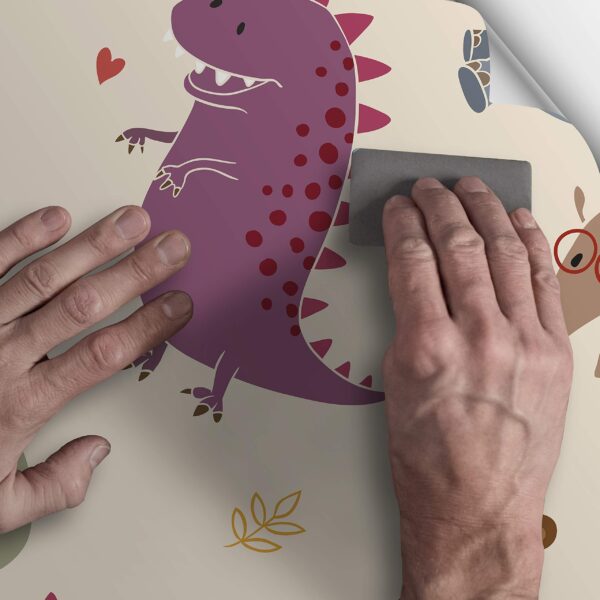 Mur décoratif pour enfants avec des animaux amicaux de différentes tailles et matériaux – Image 5