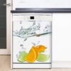 Aprint Decor Vinilo Decorativo para Lavavajillas, Medidas Estandar 67 cm x 76 cm, Salpicaduras de Cítricos sobre Fondo Blanco. - Imagen 3