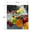 Aprint Decor Vinilo Decorativo para Lavavajillas, Medidas Estandar 67 cm x 76 cm, Salpicar Frutas y Verduras en el Agua - Imagen 5