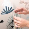 Mur décoratif pour enfants avec motifs d’animaux forestiers Lapins de différentes tailles et matériaux (vinyle autocollant, 150 cm x 100 cm) – Image 5