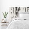 Aprint Decor Cabecero Cama PVC Decorativo Económico Diseño Abstracto Líneas Negras Orgánicas Verticales Varias Medidas - Imagen 2