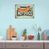 Aprint Decor Placa Cartel Vintage Decorativa en Aluminio o PVC - Hot Dogs. 35cm x 25cm - Imagen 4
