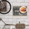 Aprint Decor Placa Cartel Vintage Decorativa en Aluminio o PVC - Fast Food. 35cm x 25cm - Imagen 5