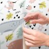 Mur décoratif pour enfants avec des motifs d’animaux de la jungle de différentes tailles et matériaux (vinyle autocollant, 150 cm x 100 cm) – Image 4