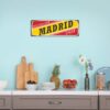 Aprint Decor Matricula Vintage Decorativa in Aluminum or PVC - Geeting from Madrid. 45cm x 15cm - Image 4