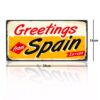 Matricula Vintage Decorativa en Aluminio o PVC - Greetings From Spain. 30cm x 15cm - Imagen 8