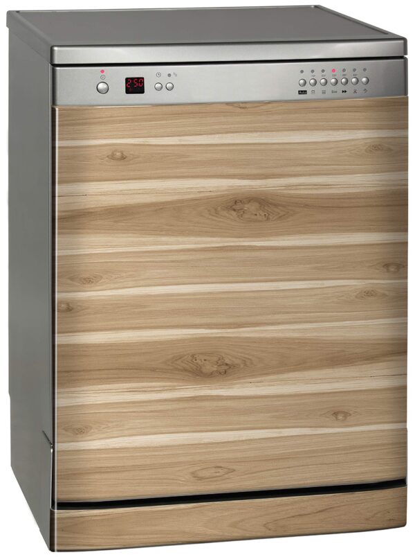 Aprint Decor Decorative Vinyl for Dishwasher, Standard Measures 67 cm x 76 cm, Light Horizontal Teak Wood Texture - Image 6