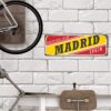 Aprint Decor Matricula Vintage Decorativa in Aluminum or PVC - Geeting from Madrid. 45cm x 15cm - Image 5