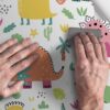 Fotomural Decorativo Infantil con Motivos de Animales Dinosoaurios Varias Medidas y Materiales (Papel Preencolado, 350 cm x 250 cm) - Imagen 5