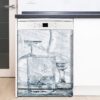 Aprint Decor Vinilo Decorativo para Lavavajillas, Medidas Estandar 67 cm x 76 cm, Cristalería de Lavado Bajo Chorros de Agua - Imagen 3