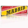 Aprint Decor Matricula Vintage Decorativa in Aluminum or PVC - Geeting from Madrid. 45cm x 15cm