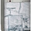 Aprint Decor Vinilo Decorativo para Lavavajillas, Medidas Estandar 67 cm x 76 cm, Cristalería de Lavado Bajo Chorros de Agua - Imagen 6