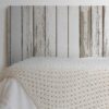 Aprint Decor headboard PVC bed Decorative Economic Printed Texture Wood Tables Aged Vertical Narrow Painted White Various Sizes - Image 3