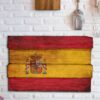 Aprint Decor Cuadro Impreso en PVC Efecto Tablas de Madera, 62cm x 40,5cm, Bandera De España, Vintage - Imagen 3