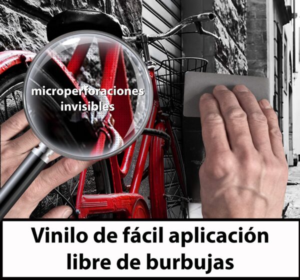 Aprint Decor Vinilo Decorativo para Lavavajillas, Medidas Estandar 67 cm x 76 cm, Bicicleta Roja Vintage Retro en la Calle de Adoquines en el Casco Antiguo - Imagen 2