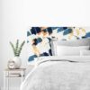 Aprint Decor Cabecero Cama PVC Decorativo Económico Diseño Abstracto Pinceladas de Colores Azules sobre Amarillos - Imagen 2