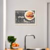 Aprint Decor Placa Cartel Vintage Decorativa en Aluminio o PVC - Fast Food. 35cm x 25cm - Imagen 2