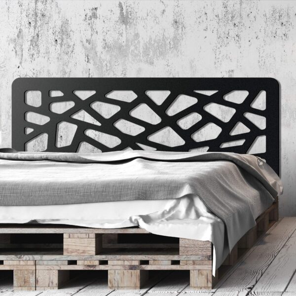 Tête de lit PVC 10mm 3D Décoratif Economique. Grèce (150cm x 60cm, Noir) – Image 3