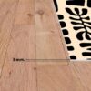 Aprint Decor Alfombra sintética PVC Esponjoso Bonita y Económica Diseño Étnico Fondo Beige Motivo Negro Varias Medidas - Imagen 4
