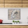 Aprint Decor Cuadro Impreso en PVC Efecto Tablas de Madera, 46,6cm x 40cm, Brave Heart, Free Spirit Bonet de Guerra Indio - Imagen 4