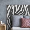 Aprint Decor Cabecero Cama PVC Decorativo Económico Dibujo Cebra Zebra Blanco y Negro Varias Medidas - Imagen 2