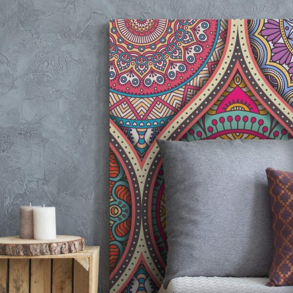 Aprint Decor Cabecero Cama PVC Decorativo Económico Diseño de Mandala Clásico Varias Medidas - Imagen 2