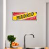 Aprint Decor Matricula Vintage Decorativa in Aluminum or PVC - Geeting from Madrid. 45cm x 15cm - Image 2