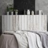 Aprint Decor headboard PVC bed Decorative Economic Printed Texture Wood Tables Aged Vertical Narrow Painted White Various Sizes - Image 2