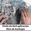 Aprint Decor Vinyle décoratif pour lave-vaisselle, mesures standard 67 cm x 76 cm, effet dentelle marbre – Image 2