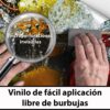 Aprint Decor Vinilo Decorativo para Lavavajillas, Medidas Estandar 67 cm x 76 cm, Salpicar Frutas y Verduras en el Agua - Imagen 2