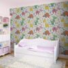 Mur décoratif pour enfants avec des motifs d’animaux Dinosaaur de différentes tailles et matériaux