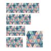 Aprint Decor Tête de lit PVC Lit décoratif économique géométrique Design de triangles imprimés de différentes tailles – Image 5
