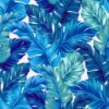 Decorative adhesive vinyl for refrigerator, special bubble free, plant with blue and green leaves - Image 6