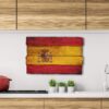 Aprint Decor Cuadro Impreso en PVC Efecto Tablas de Madera, 62cm x 40,5cm, Bandera De España, Vintage - Imagen 4