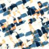 Aprint Decor Cabecero Cama PVC Decorativo Económico Diseño Abstracto Pinceladas de Colores Azules sobre Amarillos - Imagen 4